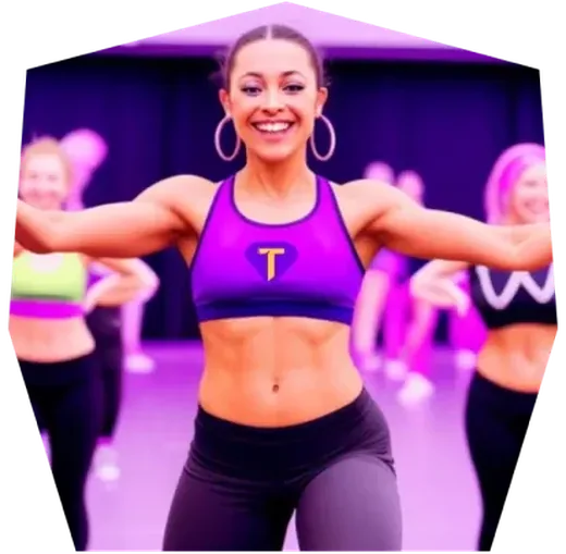 Heroína TooDance dançando com sua turma